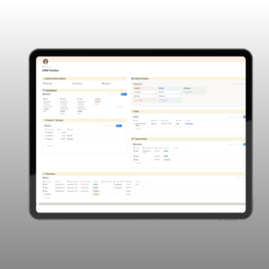 CRM Tracker Notion Template
