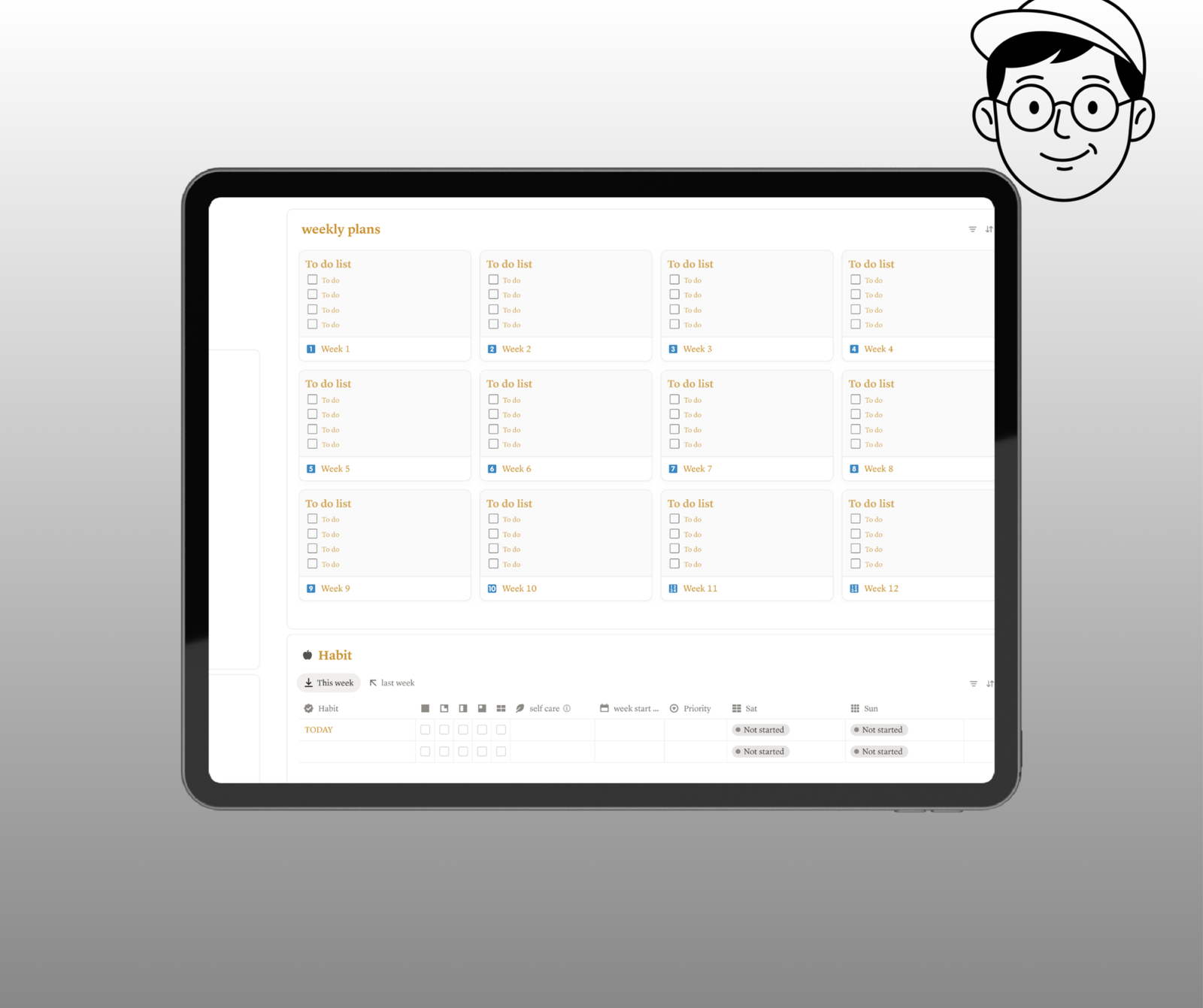 12 Week Year Planner Notion | Goal Achievement & Productivity - Image 3