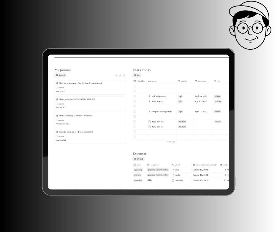 All-in-One Life Planner Notion | Minimalist Daily Organizer - Image 2